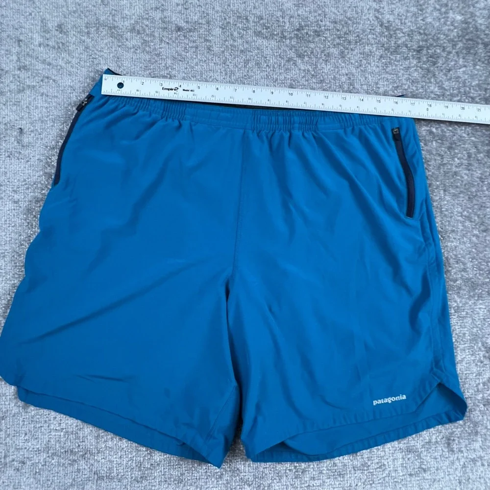 Patagonia Mens Nine Trails Shorts XL Underwater Blue 57600 Running Hiking Camp